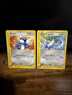 Vintage Dratini & Dragonaire Expedition E Series Pokemon Cards - Image 1