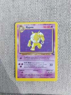 Pokemon TCG Hypno Card 23/62 Fossil Rare, NM Condition - Image 1