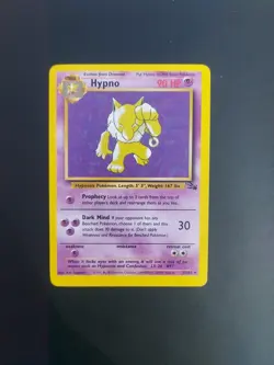 Pokemon TCG Hypno Card 23/62 Fossil Rare, NM Condition - Image 3