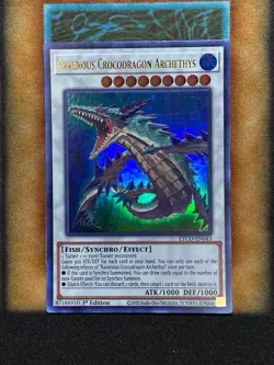 Yugioh Ravenous Crocodragon Archethys ETCO-EN043 Ultra Rare 1st Ed NM - Image 1