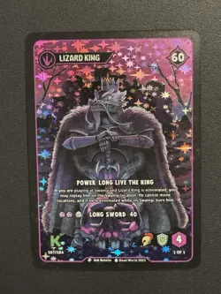 Dead World TCG Lizard King 167/184 Holo Rare Card Kickstarter 2025 (x1) - Image 1