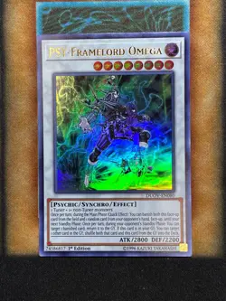 Yugioh PSY-Framelord Omega DUOV-EN080 Ultra Rare 1st Ed NM - Image 1
