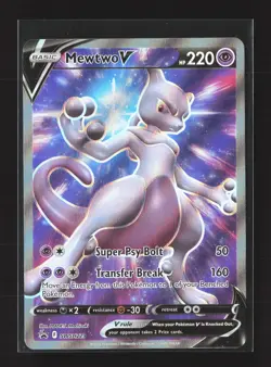 Pokemon SWSH: Sword & Shield Promo Cards #SWSH229 Promo,Holo Mewtwo V - Image 1