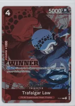 2022-Current One Piece Card Game: Promos English Trafalgar Law (Winner) #P-017.2 - Image 1