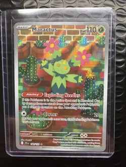 Pokemon TCG Maractus Illustration Rare Holo Card 160/159 Journey Together - Image 1