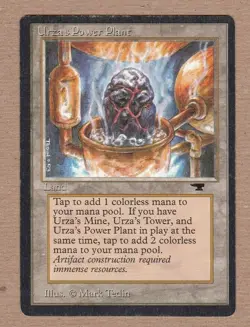 MTG - Urza's Power Plant (Rock in Pot) - Antiquities - Unc. G/VG - Single Card - Image 1