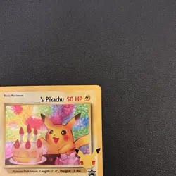 Pokemon TCG Pikachu Birthday Celebrations Holo Card #24 NM - Image 5