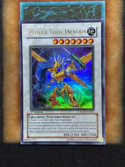 Yugioh Power Tool Dragon RGBT-EN042 Ultra Rare 1st Ed LP - Image 1
