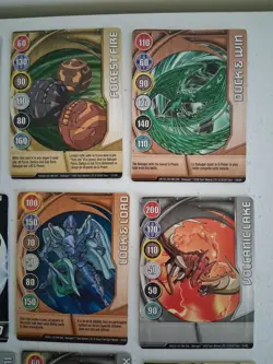 Vintage Bakugan Battle Brawlers Card Lot 2006 2008 Gate Ability HSP HP free ship - Image 3