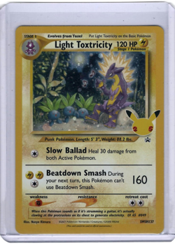 Light Toxtricity 2021 Celebrations Black Star Promo SWSH137 Pokemon Trading Card - Image 1