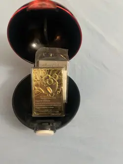 Pokemon Jigglypuff 23K Gold Plated Trading Card 1999 Burger King COA Pokeball - Image 1