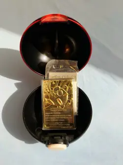 Pokemon Jigglypuff 23K Gold Plated Trading Card 1999 Burger King COA Pokeball - Image 2