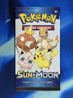 SEALED Pokemon (2018) GENERAL MILLS Sun&Moon MINI PACK 3-Card Fruit Roll-Up Box - Image 1