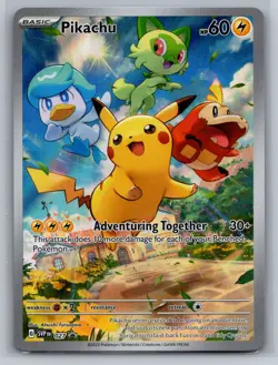 Pikachu - - SVP SV: Scarlet & Violet Promo Cards #027 Promo Holo NM - Image 1