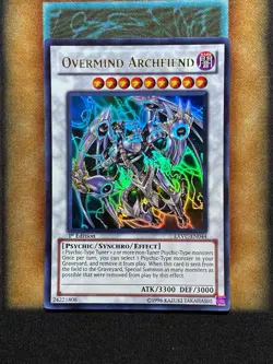 Yugioh Overmind Archfiend EXVC-EN044 Ultra Rare 1st Ed LP - Image 1