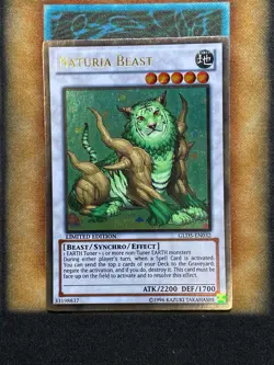 Yugioh Naturia Beast GLD5-EN032 Gold Rare Limited Edition NM - Image 1