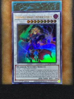 Yugioh Infernoble Knight Emperor Charles ROTD-EN042 Ultra Rare 1st Ed NM - Image 1
