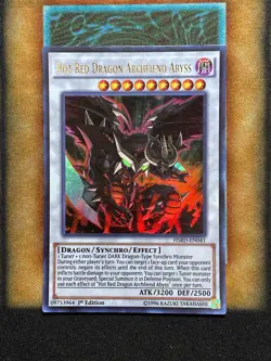 Yugioh Hot Red Dragon Archfiend Abyss HSRD-EN041 Ultra Rare 1st Ed NM - Image 1
