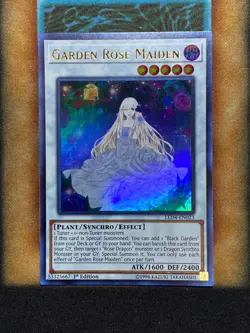 Yugioh Garden Rose Maiden LED4-EN023 Ultra Rare 1st Ed NM - Image 1