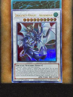 Yugioh Dragunity Knight - Areadbhair GFTP-EN043 Ultra Rare 1st Ed NM - Image 1