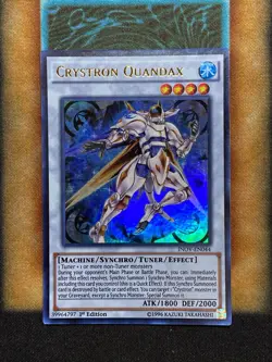 Yugioh Crystron Quandax INOV-EN044 Ultra Rare 1st Ed NM - Image 1