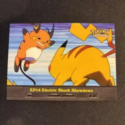 EP14 Electric Shock Showdown Topps Blue Logo Pokemon Card NM - Image 1