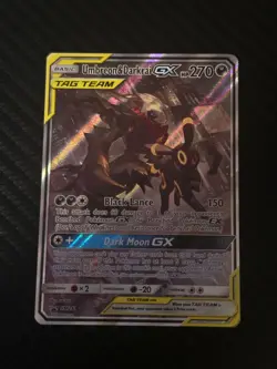 Pokemon TCG Umbreon Darkrai GX SM241 TAG TEAM Black Star Promo Holo Card - Image 1