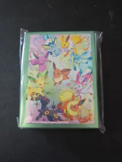 Eevee Card Sleeves From Pokemon Prismatic Evolutions SPC (65 Sleeves Total) - Image 1