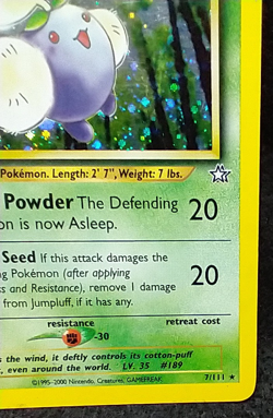 Jumpluff 7/111 Holo - Neo Genesis Set - Pokemon Card - NM/Mint #N10C4 - Image 5