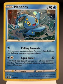 Manaphy SWSH275 - Holo Promo - Sword & Shield Pokemon Card NM - Image 1