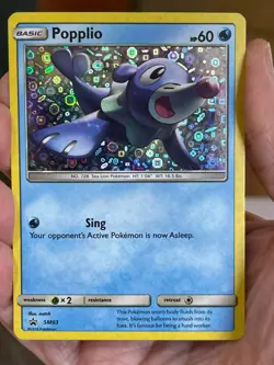 POKEMON POPPLIO SM03 PROMO BLACK STAR HOLOFOIL GENERAL MILLS NM CARD - Image 1