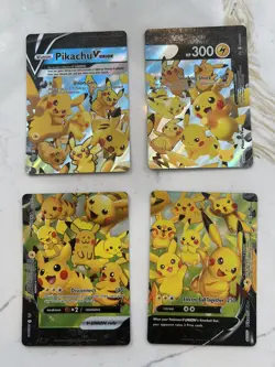 Pikachu V-UNION 4-Card Set Holo English SWSH139-142 Pokemon TCG 2021 NM - Image 1