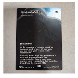 Bloodbender's Rise Magic: The Gathering Enchantment Black 0023 2025 English Card - Image 1