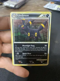 Umbreon 10/90 HP Undaunted Holo Rare Pokemon TCG Card 2010 - Image 1