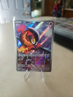 Pokemon Charcadet MEP 022 Holo Gather Strength 70 HP Basic Flame Card English - Image 1