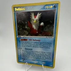 Pokemon Delibird 21/109 EX Team Rocket Returns Reverse Holo Rare 70 HP Card - Image 3