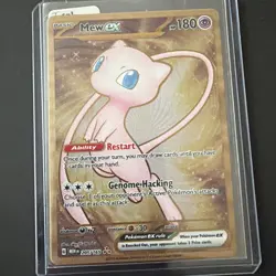 Pokemon TCG Mew EX Metal Gold NM 205/165 Scarlet & Violet 151 Promo Card - Image 1