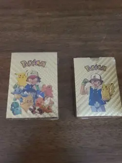 2 Pokemon Cards Foil GOLD PACKS - 1/ 110 Cards And 1/ 55 Card Pack Both Sealed - Image 3