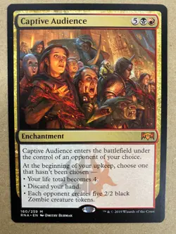 MTG 1x Captive Audience # 160 Ravnica Allegiance Magic the Gathering Card x1 NM - Image 1