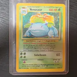 Pokemon Venusaur Base Set 15/102 Holo Rare 1999 Wizards 100 HP English TCG Card - Image 1