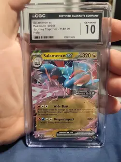 Salamence ex Journey Together Stamped 114/159 Misc Cards & Product CGC Graded 10 - Image 1