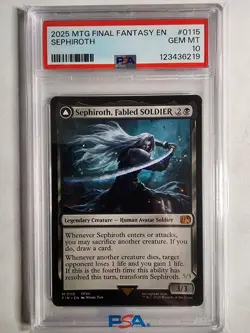 2025 MTG - Sephiroth, Fabled SOLDIER M 0115 Final Fantasy Regular PSA 10 - Image 1