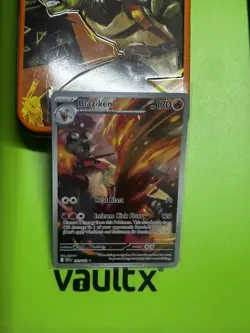 2025 Pokemon Destined Rivals Blaziken Illustration Rare #192/182 - Image 1