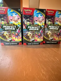 Pokemon TCG: Mega Evolution-Perfect Order Booster Bundle (6 Packs) New Sealed - Image 1
