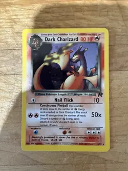 2000 POKEMON TEAM ROCKET #4/82 DARK CHARIZARD HOLO - Image 1