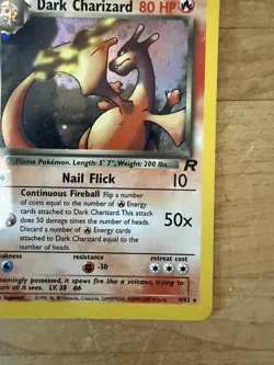 2000 POKEMON TEAM ROCKET #4/82 DARK CHARIZARD HOLO - Image 4