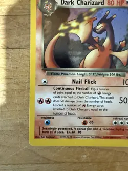 2000 POKEMON TEAM ROCKET #4/82 DARK CHARIZARD HOLO - Image 5