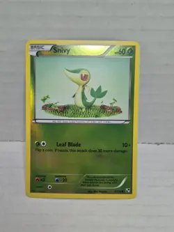 Pokemon Snivy - 2/114 - Common Reverse Holo Near Mint Black & White - Image 1