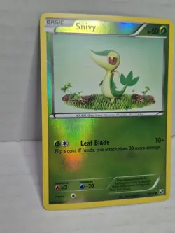 Pokemon Snivy - 2/114 - Common Reverse Holo Near Mint Black & White - Image 2