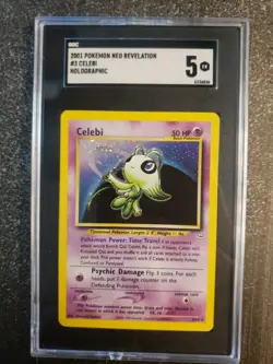 2001 Pokemon Neo Revelation #3 Celebi Holographic SGC 5 - Image 1